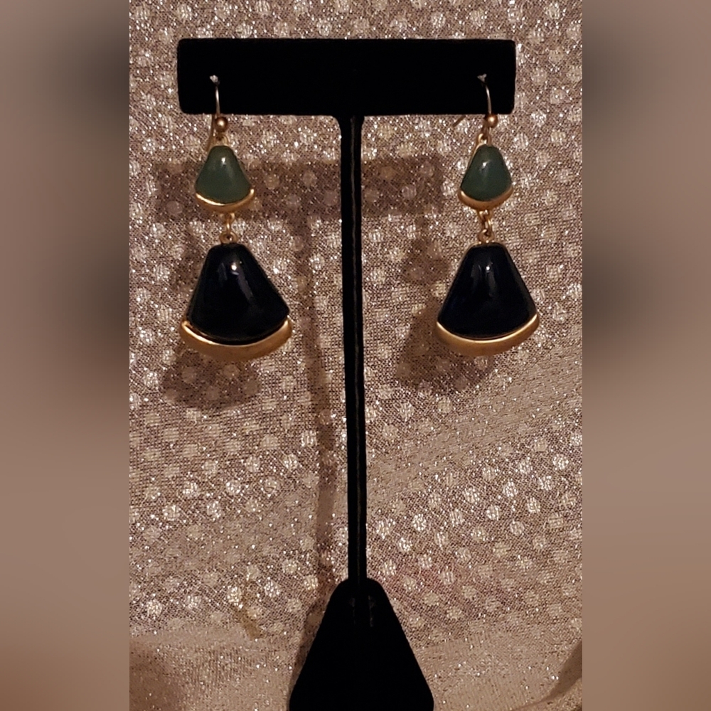 💫Navy-Jade Earrings